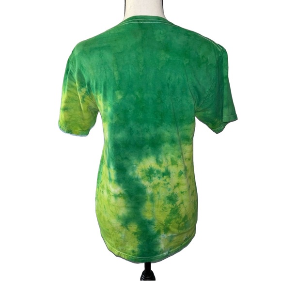 Mountain Dew Logo Green Tie Dye Short Sleeve Tee Size Small - Picture 3 of 4